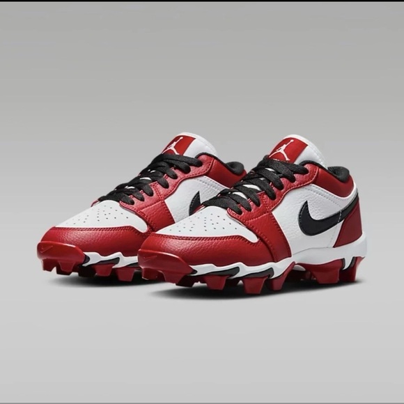 Kids Fastflex Air Jordan 1 Low Cleats size 4.5 - Picture 1 of 10